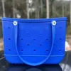 Waterproof Woman Eva Tote Large Storage Bags Shopping Basket Bags Washable Beach Silicone Bogg Bag Purse Eco Jelly Candy Lady Hand267j