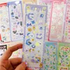 Adhesive Stickers 12PcsSet Ins Cute Cartoon Animal Series Decorative Kawaii Idol Card Album Frame Sticker Agenda Korean Child Stationery 230630
