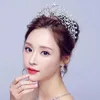 Wedding Hair Jewelry Vintage Crystal Pearl Swan Crown Bride Luminous Crown Wedding Jewelry Crystal Diadem with LED Light Girls Birthday Party Tiara 230630