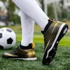 Dress Shoes Ultralight Men Football Sports Gold FGTF Outdoor Boy Nonslip Hightop Soccer Training Boots Sneakers 3045# 230630