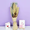 Dried Flowers Natural Wheat Ear Flower Bouquet Long Lasting Preserve Holiday Decor Beautiful Festival Valentine's Day Gift High Quality