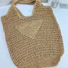 Vrouwen draagtas designer strandtas Casual schoudertas met grote capaciteit Dames geweven strotas Zomer strand vakantie bakken vouw vrouwen tas Mode strandtas