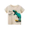 Completi di abbigliamento Estate Bambini Ragazzi Maglietta Cotone Dinosauro Maglietta a maniche corte Kid Boy Casual Cute 1 8Years 230630