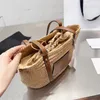 Mode Designer Schoudertassen Trendy Luxe Merken Mini Emmer Tas Voor Heren Dames Zomer Casual Vakantie Stro Tassen Mand Tas Portemonnees