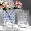 Vasi Vaso ghiacciaio finlandese Nordic Semplice Fiore in vetro trasparente Decorazione idroponica Disposizione dei tavoli di lusso leggero 230701
