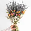 Gedroogde bloemen natuurlijke lavendel bloemboeket voor thuis bruiloft kerst decor slaapkamer middelpunt tafel regelen bruid vasthouden