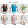 Men's Tank Tops Mens Transparent Mesh See Through Sleeveless Shirts Elastic Gym Muscle Sport String Vest Male Sheer Blouse 230630