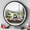Speglar stående dekorativ spegel kvalitet fåfänga ljus makeup juvelerare kosmetisk dekorativ spegel runda bord espelho hem dekoration