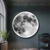 ランプIralan Moon 3D Mural Earth Wall Light Remote Controlリビングルームのための天井現実的なLEDランプホームアクセサリーSHKD230701