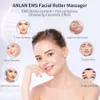 Устройства для ухода за лицом ANLAN EMS Roller Electric V Massagers Microcurrent Lift Beauty Machine Slimmer Double Chin Massage Skin Tool 230701