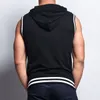 Męskie topy czołgowe moda bluzy zamek błony bakei luźne luźne bez rękawów 2023 Summer Hood Pocket -tee koszulka męska koszulki streetwearne Blusa 230630