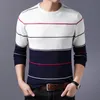 Men's T Shirts 2023 Casual Sweater O Neck Striped Slim Fit Knittwear Autumn Winter Mens Sweaters Pullovers Pullover Men Pull Homme M 3XL 230630