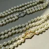 Designer smycken Armeletmagnet Clasp Saturn Pearl Necklace Dubbelskikt Choker Hög version Lärben Kedja High-End-tillbehör