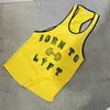 Heren Tanktops Zomer Fitness Basketbal Training Hardloopvest Gym Trend Puur katoen Ademend Mouwloos Sport Merk Wit 230630