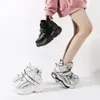 Laarzen lente herfstpompen platforms hakken voor damesschoenen dikke sole sneakers dames laarzen 7 cm dikke hakschoenen groot formaat eu 42