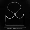 Andra modetillbehör Heart Cross Bröstkedja Halsband Harness Body Jewelry Crystal Chest Bracket Bh Chain For Women Clothing Bikini Decor 230701