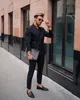 Abiti da uomo Blazer Streetwear Fibbia nera Uomo con cintura Smoking Costume Terno Masculino Sposo Prom Slim Fit Blazer 2 pezzi JacketPant 230630