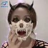 Party Maskers Halloween Demon Masker Carnaval Weerwolf Schedel Horror Props Cosplay Kostuum Anime Gezicht Hoofddeksels 230630