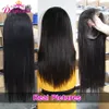 Synthetic Wigs Princess 13x413x6 HD Transparent Lace Front Human Hair PrePlucked 4x4 Closure Wig Brazilian Straight Frontal 230630