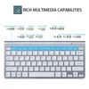 Möss Rary Mini trådlöst tangentbord och musuppsättning vattentät 2,4 GHz för dators äpplet PC som är lämplig för resor och lätt att bära