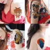 Temporäre Tattoos, 18-teilig, Blumen-Arm, temporäre Tattoo-Aufkleber, Set für Damen, wasserdicht, Farbe, großes Bild, halber Arm, Brust, Oberschenkel, sexy Kunst, Fake Tattoo 230701