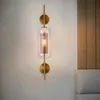 Moderne Lampen Nordic Nachtkastje Slaapkamer Gangpad Wandkandelaar Woonkamer Indoor Decoratieve Lamp Meatal Glas ArmatuurHKD230701