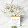 Dried Flowers Set Died Violet Natural Bunny Grass Fleurs Artificielles Decoration Mariage Wedding Party Home Living Room Decor