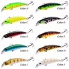 Przynęty przynęty laserowo laser powolnie mieszany zestaw wędkarski Minnow Zestaw Wobbler Crankbait Isca sztuczna przynęta karp mini pesca sprzęt 230630