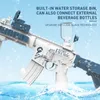 Sand Play Water Fun Rechargeable hela automatisk kontinuerlig elektrisk M416 Gun High Voltage Children's Outdoor Beach Spela Toy 230630