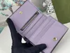 Kvinnors designer plånböcker lyxiga Ophidia cion handväska 11 färger Klassisk dubbel bokstäver Mark Short Card Holder Högkvalitativ kvinna Fashion Liten koppling med originallåda