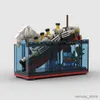 Blocos Titanic Afundou Modelo De Navio Quebra Ao Meio Blocos de Construção Kit de Barco Conjuntos de Construção Presente Adulto Crianças Display Montar R230701