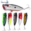 Cebos Señuelos 1pcs Pesca Topwater Popper Cebo 65cm 12g Wobblers artificiales duros Aparejos de plástico con 6 # Ganchos 230630