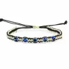 Handgemaakte Kleurrijke Kralen Armband Turkije Blauw Boze oog Bedelarmband Voor Vrouwen Gevlochten String Touw Fatima Kralen Ketting