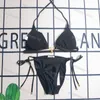 Damen-Bikini, modische Bademode, Damen-Badeanzug, hohe Taille, Bikini, weiblich, zweiteiliges Set, 2 Farben