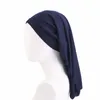 Nieuwe Mannen Vlechten Dreadlocks Nachtrust Cap Lange Staart Motorkap Cap Brede Elastische Band Chemo Kanker Hoed Unisex Effen kleur Head Wrap