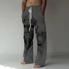 Mannen Broek Schedel Rechte Broek 3D Print Elastisch Trekkoord Ontwerp Voorvak Strand Skelet Grafische Prints Comfort 230630