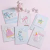 Altri articoli per feste per eventi 12 pezzi Carte per bambini Carta 3D Neonato Carte fatte a mano Cute Baby Mini Cards Regalo 230630