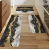 Mattor svart guld marmor mönster kök matta matta mattan hall sovrum vardagsrum golvmattor antislip långa mattor tvättbara 230630