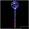 Inne świąteczne zapasy imprezy 20 cali blask Clear Bubble Balon LED LED UP Bobo Balloons Christmas B Dh19a