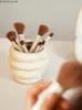 Racks Honey Pot Shape Storage Barrel Stationery Makeup Pen Barrel Tableware Chopsticks Barrel Ceramic Pot Vase Ornaments