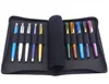 Tassen Kaco Pen Pouch Pencil Case Bas Beschikbaar voor 10 Fountain Pen / Rollerball Pen Case Holder Storage Organisator Bag Zwart Waterdicht