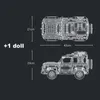 Blokları Land Rover Off-Road FIT Yapı Taşları Şehir Araba Yarışı Araç Modeli Oyuncak Çocuk Erkek Yetişkin Hediye R230701