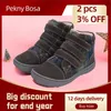 Sneakers Pekny Bosa Dziecięce buty dla dziewcząt Prawdziwe skórzane buty dla chłopca miękkie dno buty dla maluchów dzieci boso boso 25-30HKD230701