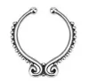 Hot Nosring Crystal Nose Hoop Nose Rings Body Piercing Jewelry Fake Septum Clicker Non Piercing Hanger Clip on Women Body Jewelry WCW713