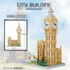 Blocks Bridge Tower World Building Blocks Colosseum Louvre Berömda arkitekturattraktioner Modell Simulering Toys R230701