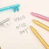 Długopisy 30pcs/zestaw Kluczowe modelowanie Pióry 0,5 mm czarny podpis Pen Kawaii Cartoon Pens School Office Pigieniarnia Dzieci