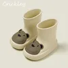 Stivali Scarpe da pioggia per bambini Simpatico cartone animato Coniglio Modello di orso Stivali da pioggia impermeabili per ragazzi Ragazze EVA Soft Antiscivolo Scarpe da acqua per bambini 230701