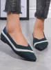 Sandálias primavera verão femininas sapatos baixos bico fino designer senhoras 2023 chinelos casuais slides plus size