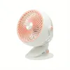 Mini Clip Fan USB Fan Oplaadbare Batterij Fan 3-speed Desktop Draagbare Stille Kantoor Camping Outdoor Elektrische Ventilator