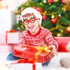 2023 新しい子供クリスマスメガネ装飾クリスマス装飾写真小道具雪だるまヘラジカパーティーメガネ